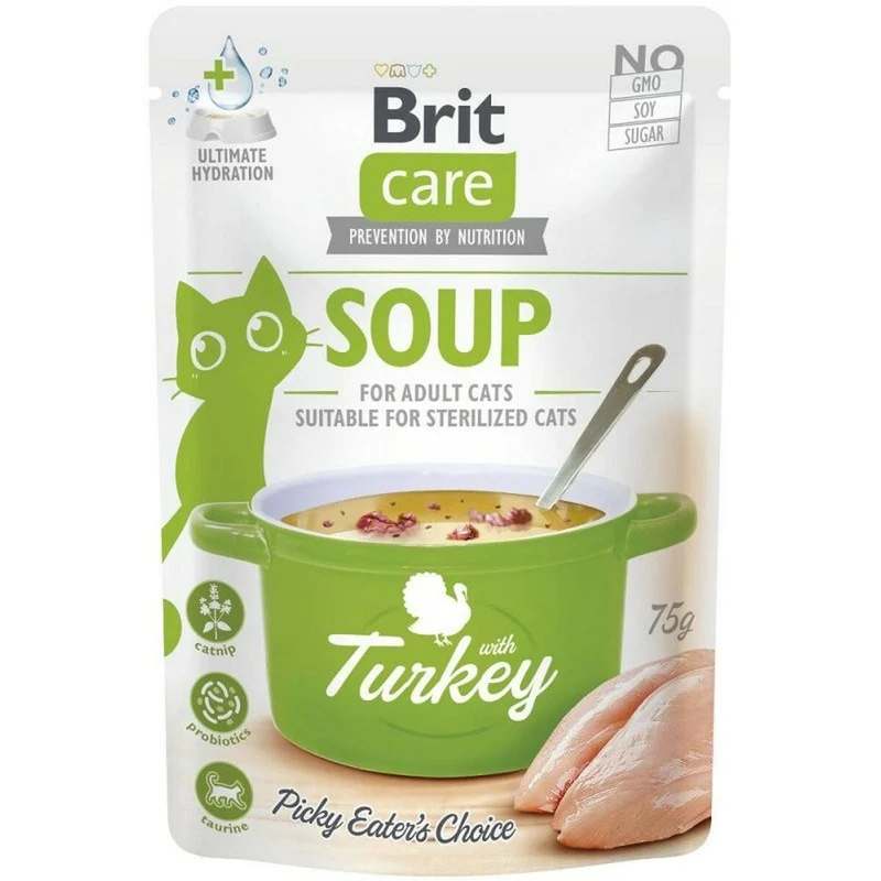 Collation pour Chat Brit Care Soup Dinde