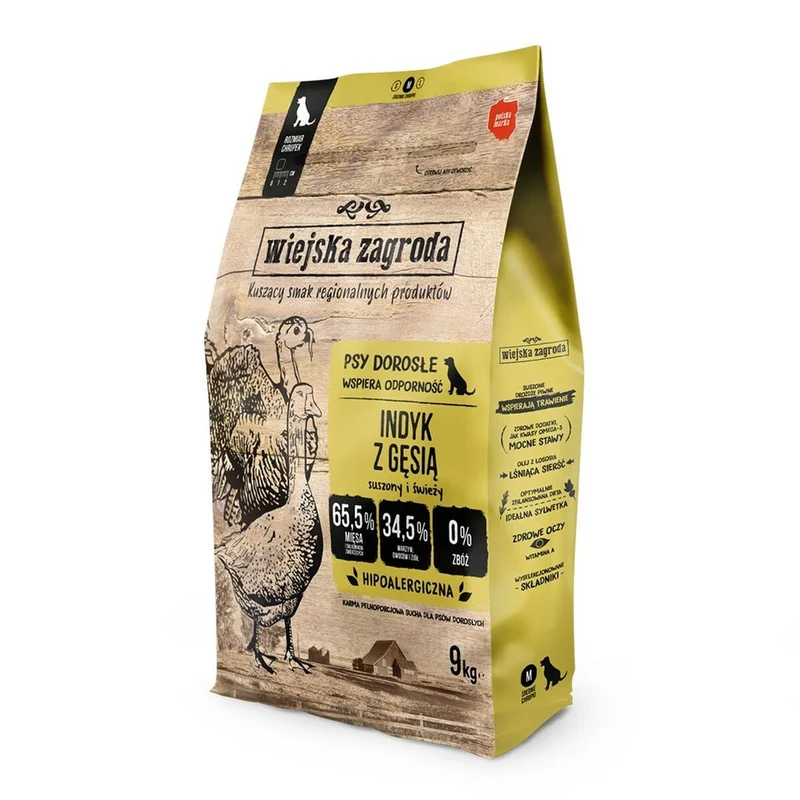 Nourriture WIEJSKA ZAGRODA Turkey with goose M Dinde 9 kg