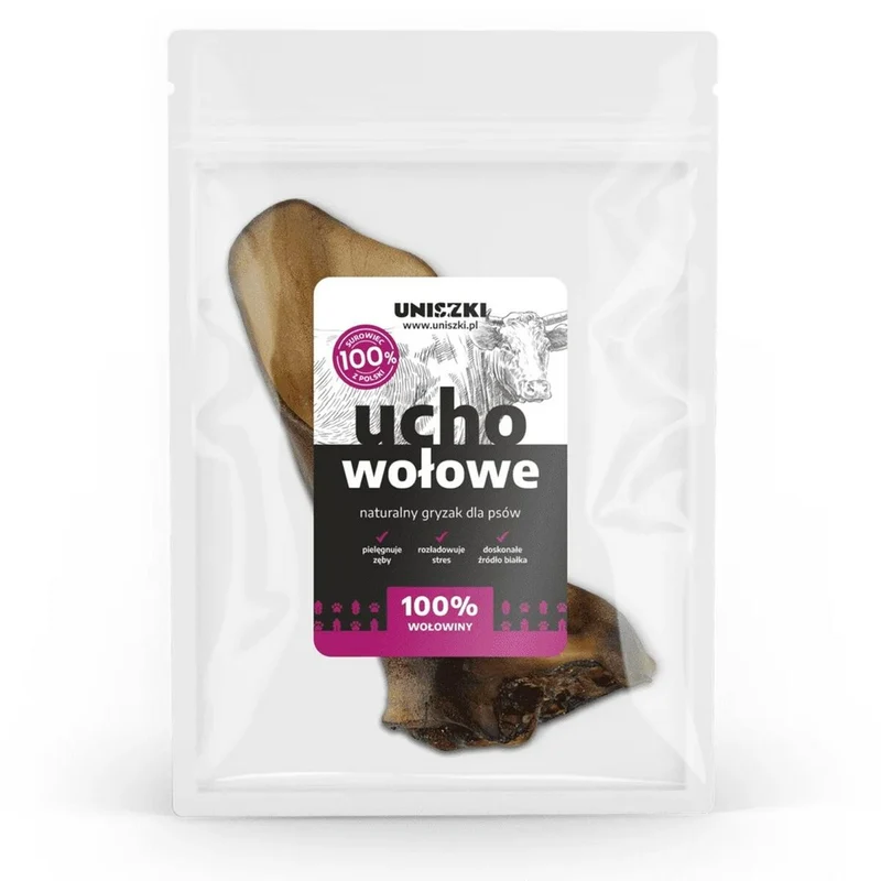 Snack pour chiens Uniszki Viande de bœuf Oreja