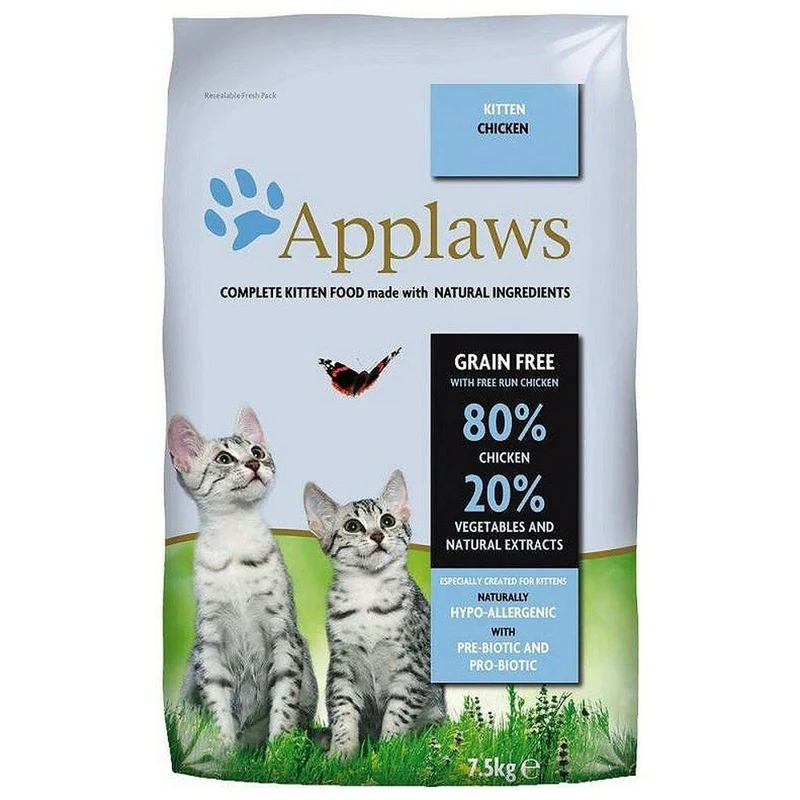 Aliments pour chat Applaws Complete Kitten Poulet 7,5 kg