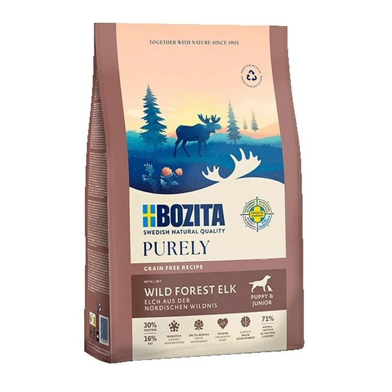 Nourriture Bozita Purely Junior Elk with chicken 11 Kg