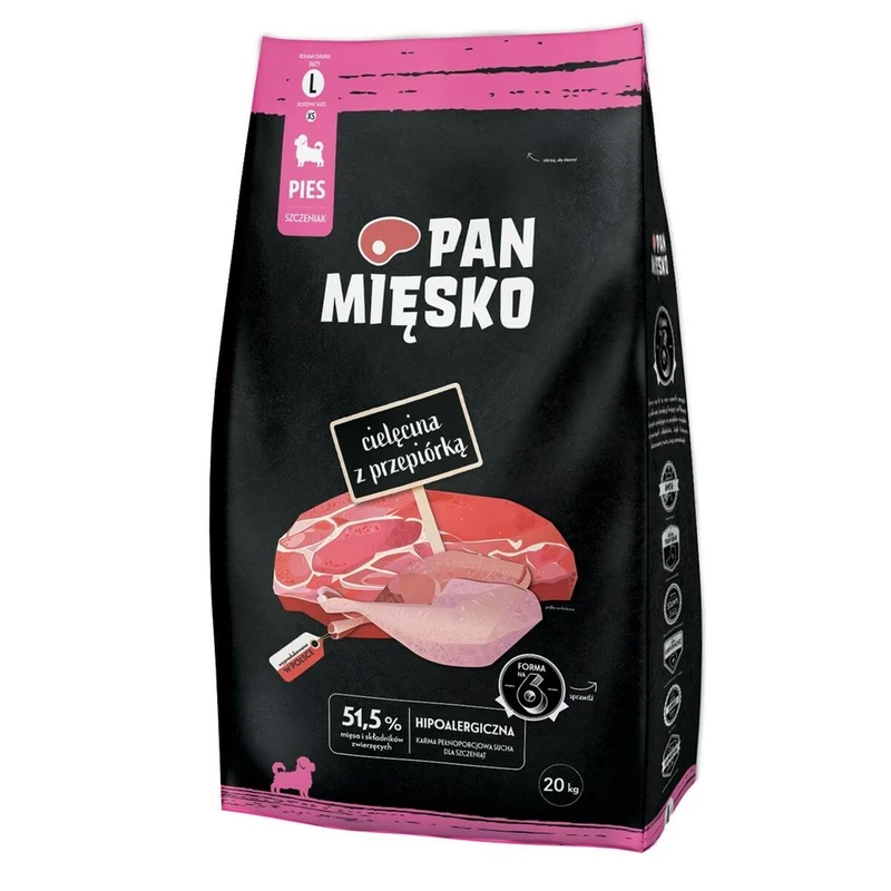Nourriture PAN MIĘSKO Veau 20 kg