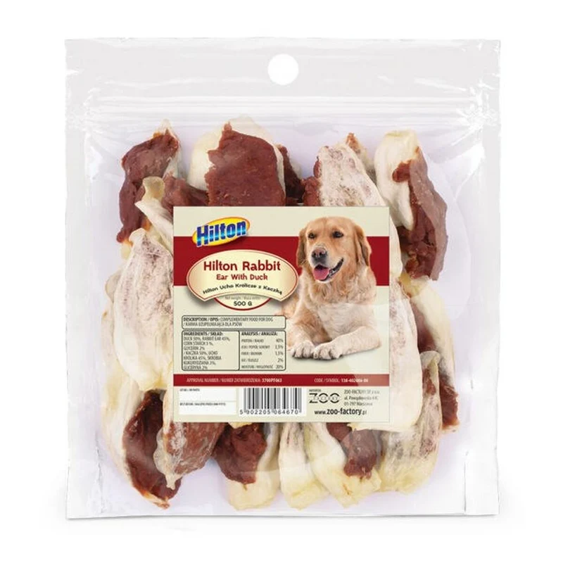 Snack pour chiens Hilton Canard Lapin 500 g