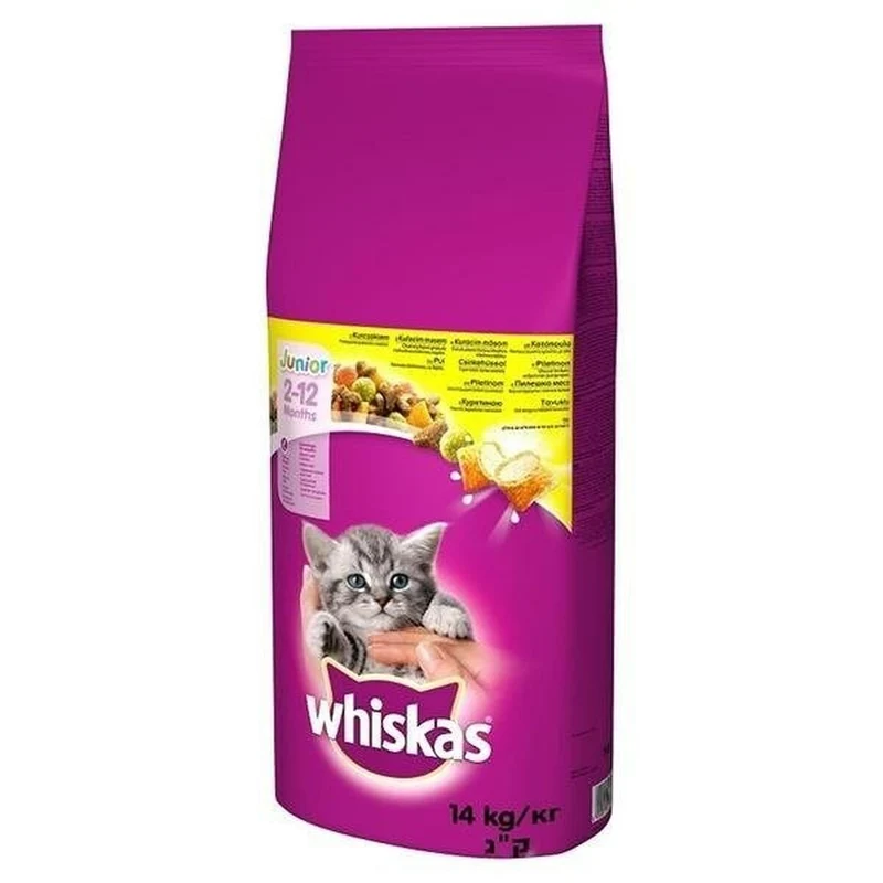 Aliments pour chat Whiskas Junior Poulet 14 Kg