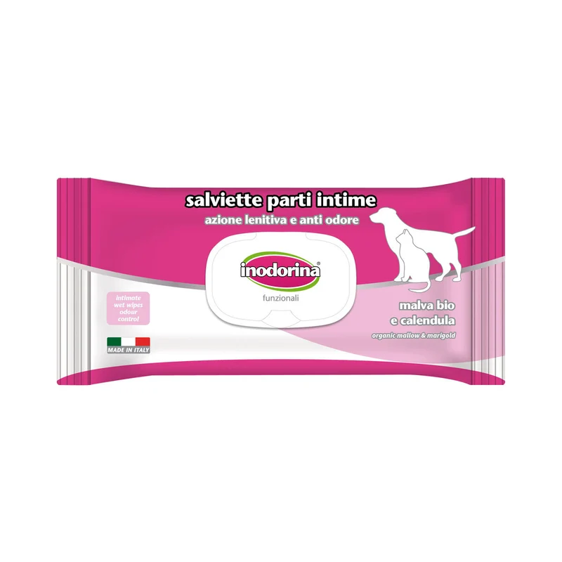 Lingettes humides pour animaux domestiques Inodorina 40 Unités