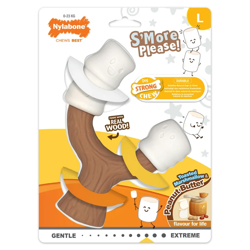 Jouet pour chien Nylabone Marron Beurre de cacahuètes L