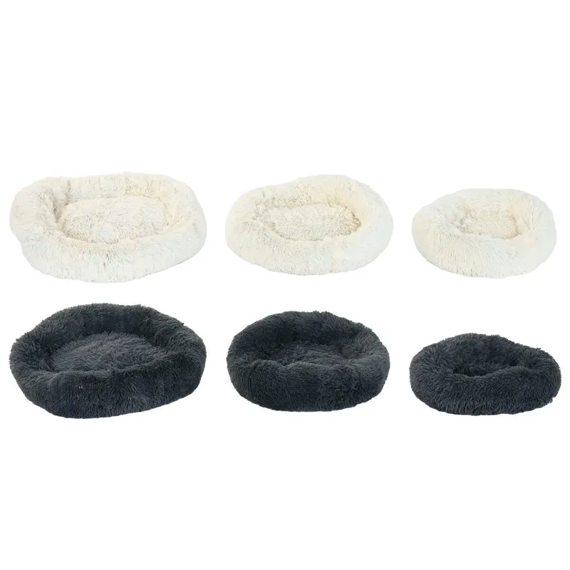 Lit pour animal domestique Home ESPRIT Blanc Gris foncé 73 X 64 X 16 CM 2 Unités