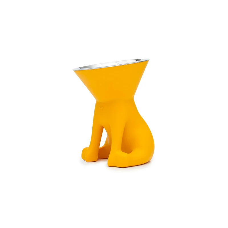 Mangeoire pour chiens United Pets Elisabeth Yellow Acier inoxydable Polyéthylène 1 L