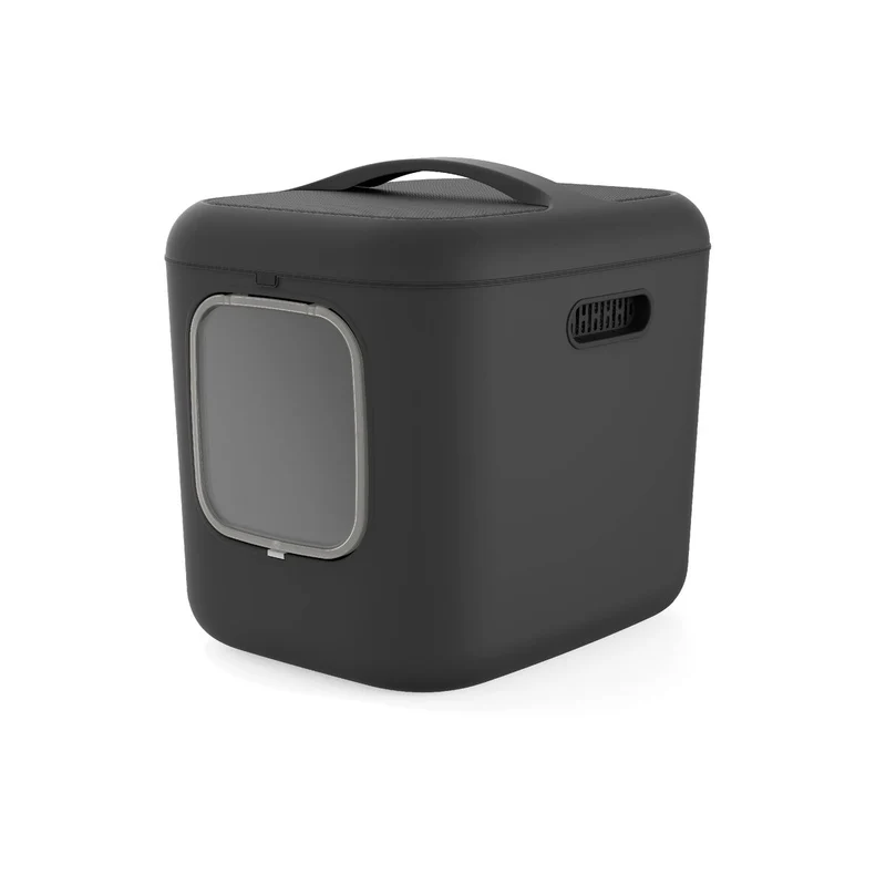 Bac à litière pour chats Rotho My Pet Biala XL Anthracite Plastique recyclé