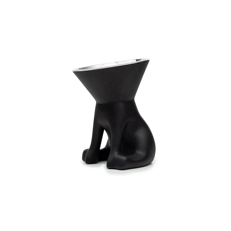 Mangeoire pour chiens United Pets Up Elisabeth Noir Acier inoxydable Polyéthylène 1 L