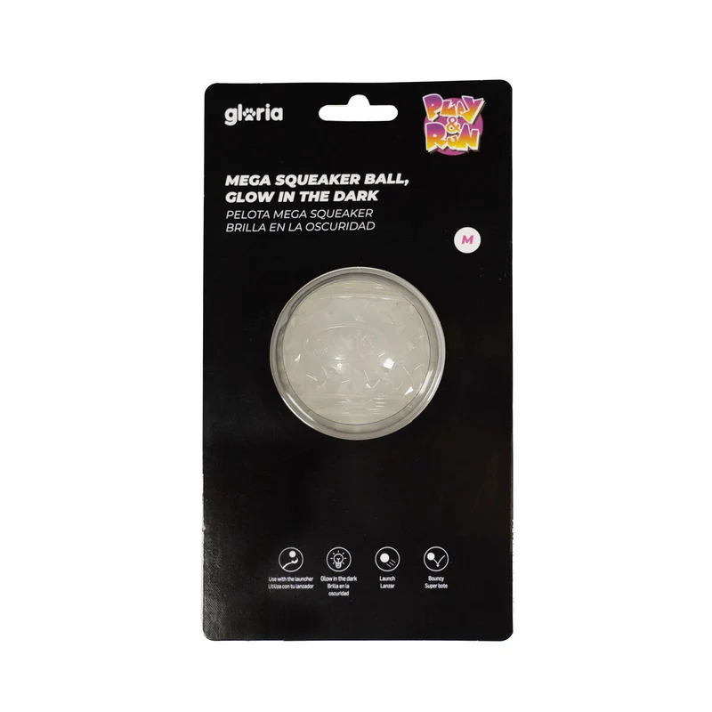 Boule pour animaux de compagnie Gloria PLAY AND RUN Jaune TPR 6,35 cm