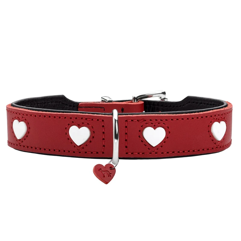 Collier pour Chien Hunter Love XS/S 30-34 cm Rojo/Blanco