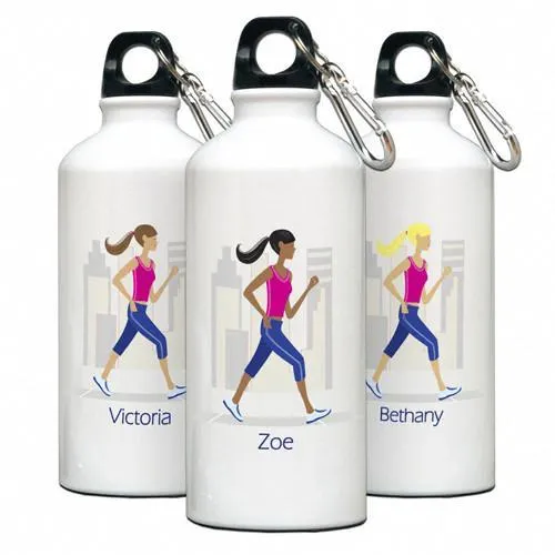 Go Girl Personalized Walking or Running Water Bottle