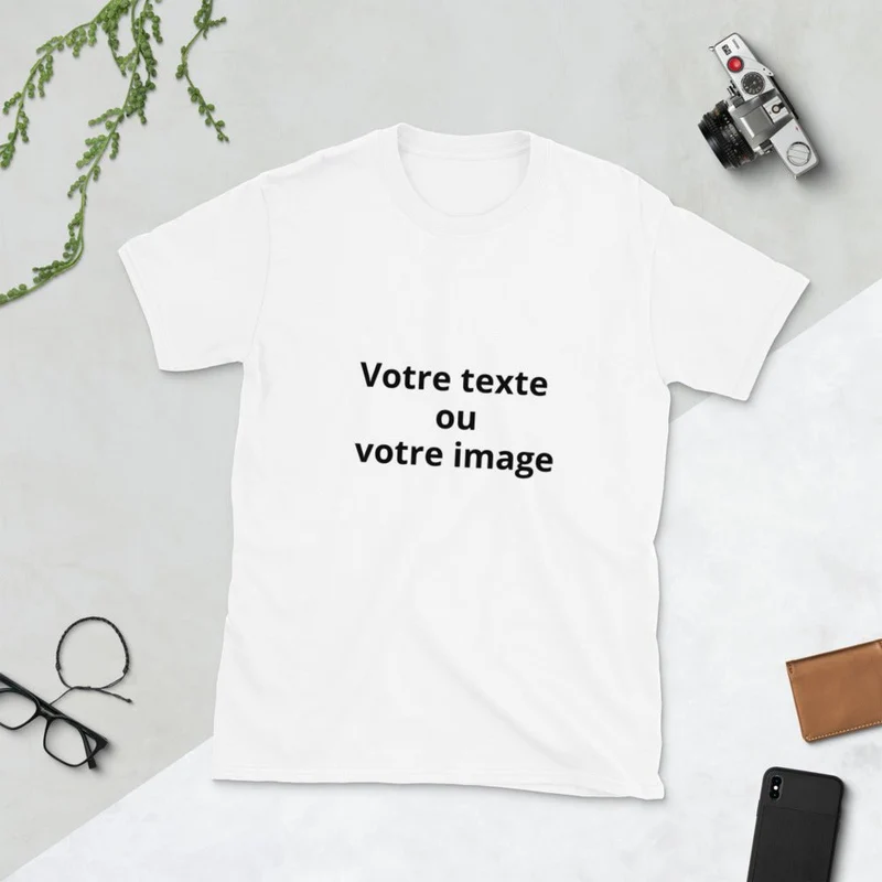 T-shirt à Manches Courtes personnalisé