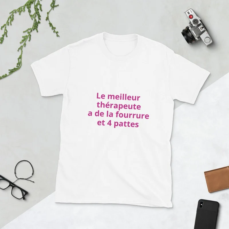 T-shirt à Manches Courtes "Le meilleur thérapeute"