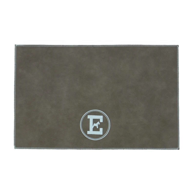 Tapis de Gamelle Gris et Bleu