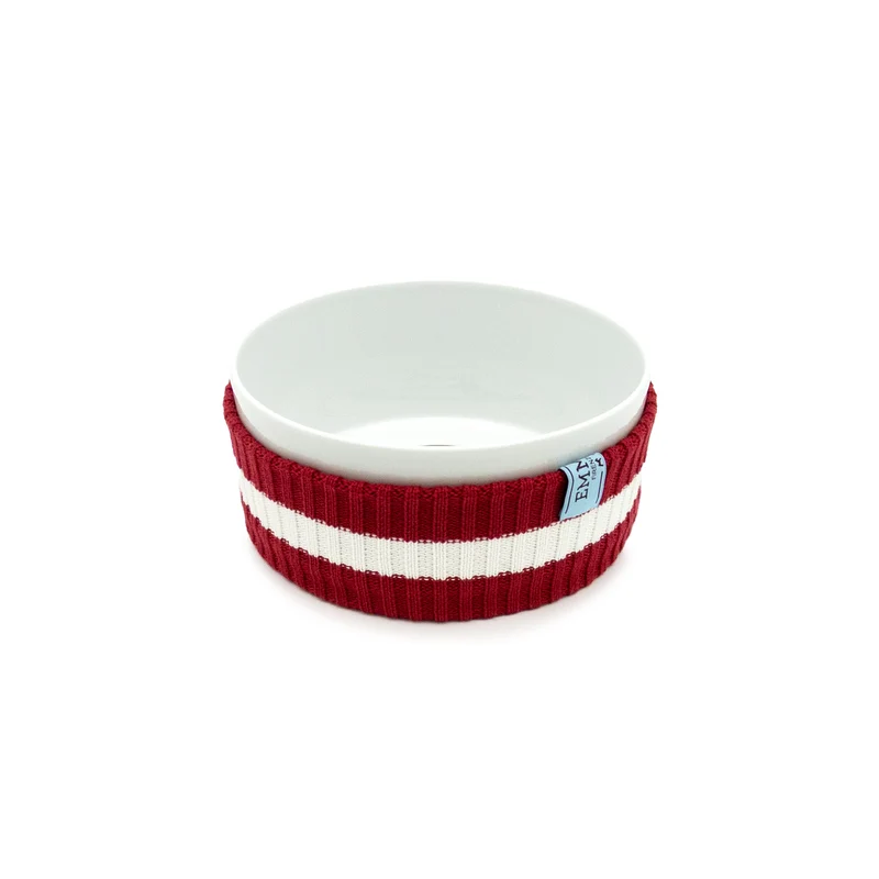 Vaissellerie Teckel Bol en Porcelaine Rouge