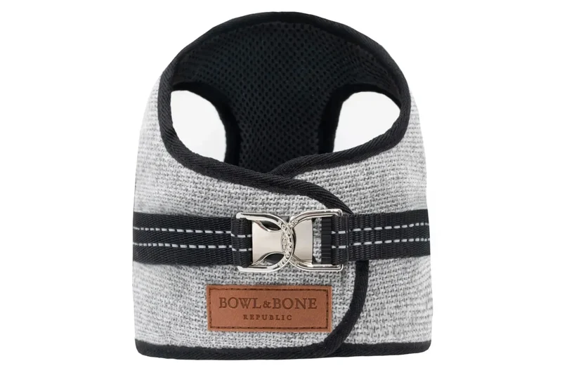 Sellerie Teckel Harnais Bliss Gris