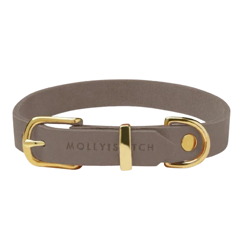 Sellerie Teckel Collier Cuir Butter Taupe