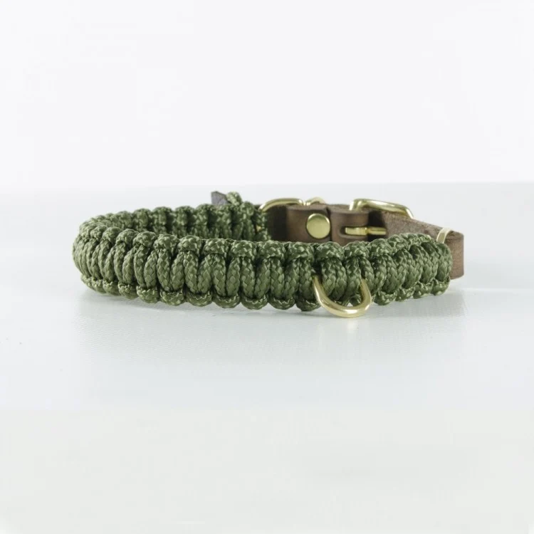 Sellerie Teckel Collier Touch Vert Militaire