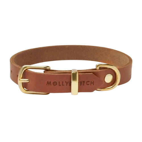 Sellerie Teckel Collier Cuir Butter Cognac