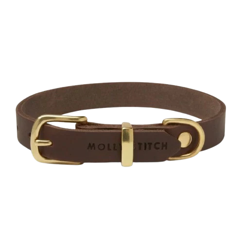 Sellerie Teckel Collier Cuir Butter Marron