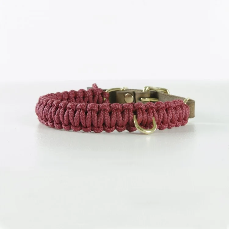 Sellerie Teckel Collier Touch Bordeaux